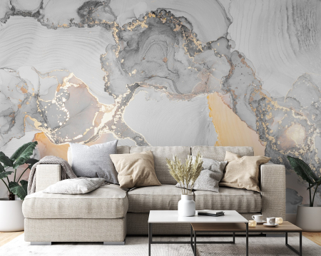 Fluid Art - Gray Marble