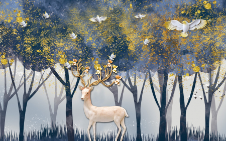 Deer In The Forest [2]