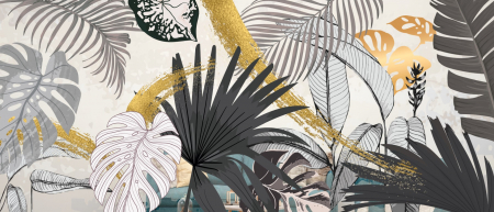 Fototapet fara imbinari Tropical Leaves Tree And Summer Background [1]