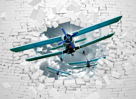 Fototapet fara imbinari Planes [2]