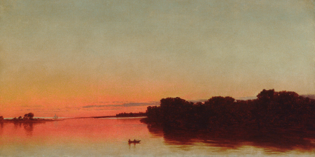 Tablou Twilight on the Sound, Darien, Connecticut mock-up in camera / model [1]
