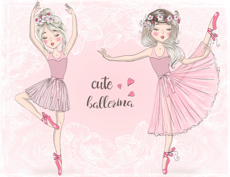 Fototapet fara imbinari Cute Ballerina [2]