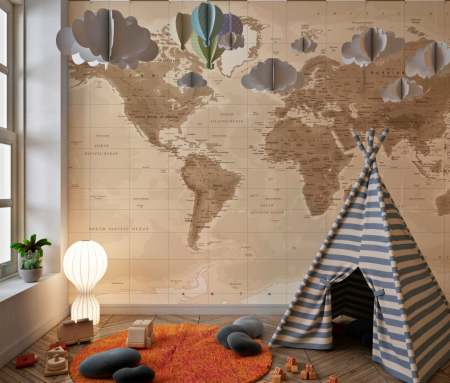 Fototapet fara imbinari Old World Map [1]
