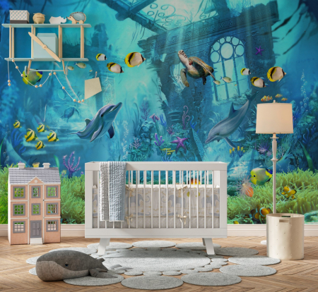 Pentru copii - Fototapet fara imbinari The Aquatic World