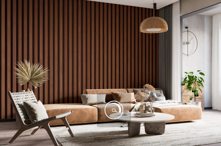 Fototapet fara imbinari Vertical Wooden Slats Texture For Interior [1]