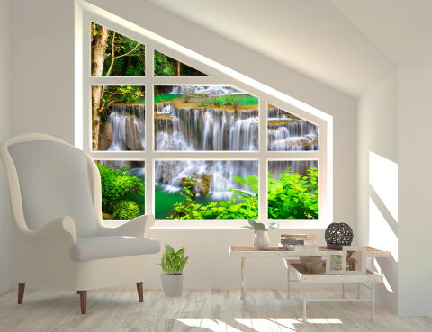 Folie Autocolanta Geam - Majestic Waterfall [1]