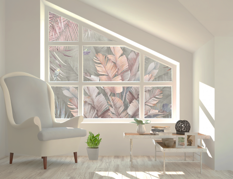 Folie Autocolanta Geam - Pink Tropic
