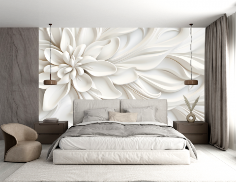 Fototapet 3D Living si Dormitor - Basorelief [1]