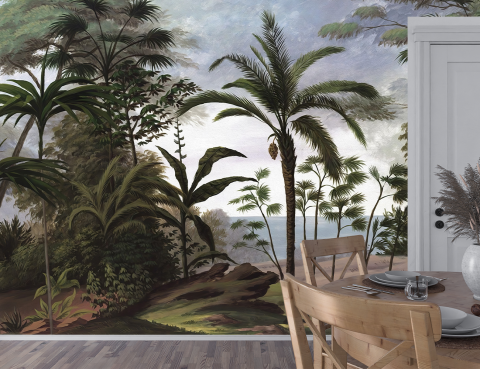 Fototapet 3D Tropical - Padure & Frunze pentru Dormitor/Living [1]