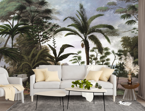 Fototapet 3D Tropical - Padure & Frunze pentru Dormitor/Living [2]