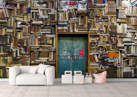 Fototapet fara imbinari - Fototapet Biblioteca 3