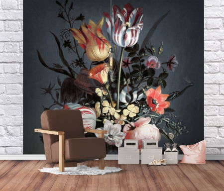Frunze - Fototapet Bouquet