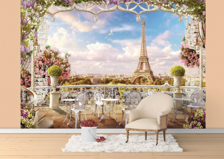 Frescă - Fototapet Călătorie De Vis În Paris