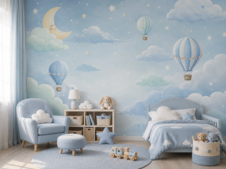 Pentru copii - Fototapet Călătorie în Lumea Viselor | Dreamwall.ro