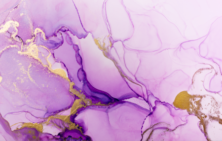 Fototapet fara imbinari Dream Golden Lilac Watercolor [2]