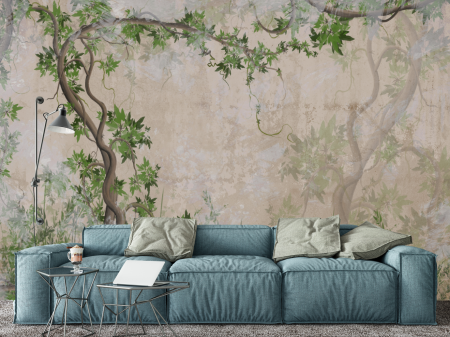 Tropical - Fototapet fara imbinari textura canvas Dream Branch