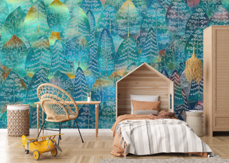 Fototapet fara imbinari Dream Forest Leafs