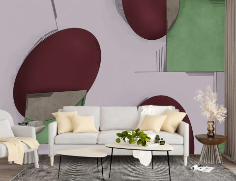Fototapet Exclusive Art fara Imbinari  - Geometric Fusion [1]