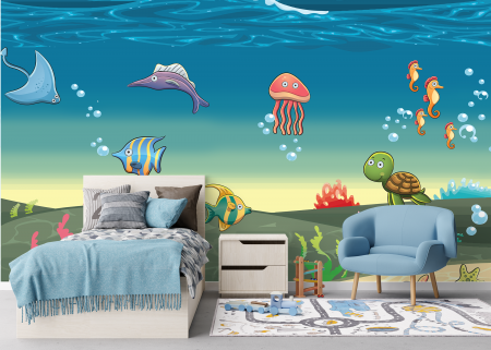 Fototapet far imbinari Happy Ocean