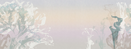 Fototapet fara imbinari Graphic Wildflowers Painted [1]