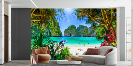 Peisaj - Fototapet fara imbinari Maya Bay