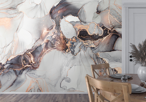 Fluid Art - Fototapet fara imbinari Abstract Marble