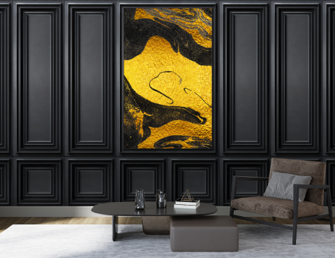 ExclusivArt - Fototapet Fara Imbinari - Black Gold
