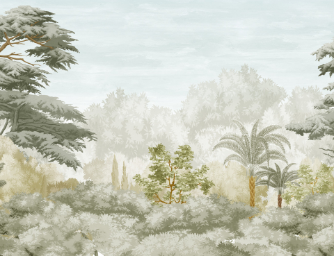Fototapet fara imbinari Forest Layers with Foliage [4]