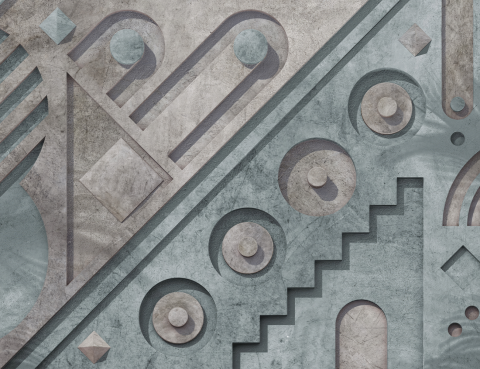 Fototapet Fara Imbinari Geometric - Living & Dormitor [2]