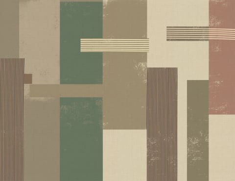 Fototapet fara imbinari - Fototapet fara Imbinari Geometrie Retro în Tonuri Calde