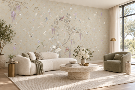 Frunze - Grădina Imperială – Fototapet Fără Îmbinări Floral | Dreamwall.ro