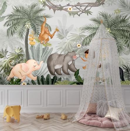Tropical - Happy Jungle mock-up in camera / model