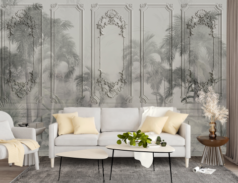 Fototapet Fara Imbinari Imitatie Profil Decorativ Baroque Living & Dormitor [3]