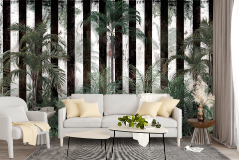 model fototapet fara imbinari personalizat ieftin pentru dormitor sau living motiv tropical [1]