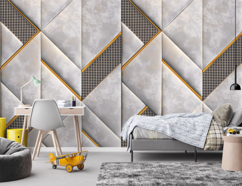 Fototapet Fara Imbinari Marmura Geometrica [1]