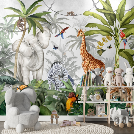 Watercolor - Mighty Jungle mock-up in camera / model