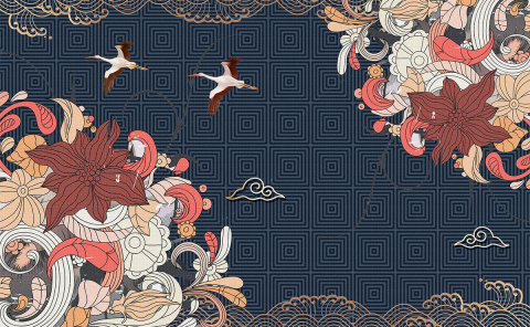 Fototapet fara imbinari Oriental Abstract [2]