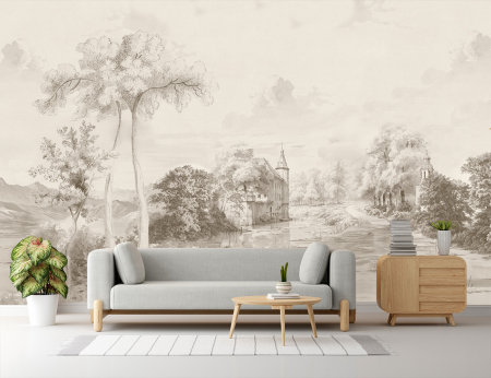 Peisaj - Fototapet Fara Imbinari -  Peisaj Bej