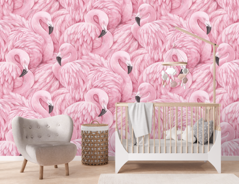 Fototapet Fara Imbinari Pentru Copii - Flamingo [1]