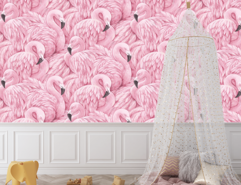 Fototapet Fara Imbinari Pentru Copii - Flamingo [3]