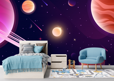 Fototapet fara Imbinari pentru copii Spatiul Cosmic [1]