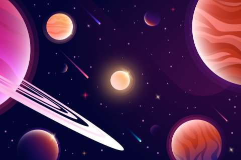 Fototapet fara Imbinari pentru copii Spatiul Cosmic [3]