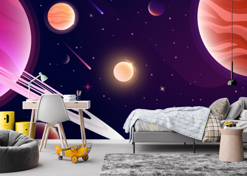 Natura - Fototapet fara Imbinari pentru copii Spatiul Cosmic