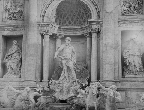 Fototapet fara imbinari - Piesaj Roma Fantana [3]
