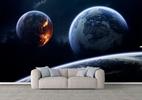 Fototapet fara imbinari planete [1]