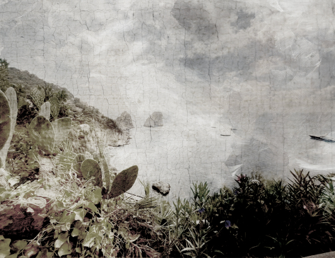 Fototapet Fara Imbinari Seaside grunge [3]
