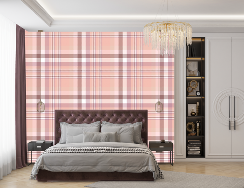 Fototapet fara imbinari Tip Burberry Roz [2]