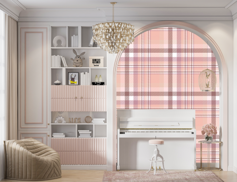 Fototapet fara imbinari Tip Burberry Roz [1]