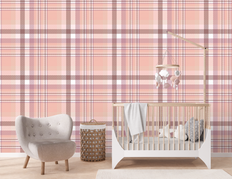 Abstract - Fototapet fara imbinari Tip Burberry Roz