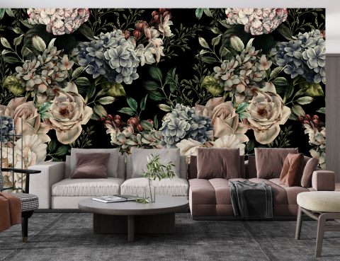 Natura - Fototapet Fara Imbinari Trandafiri Baroque Living si Dormitor